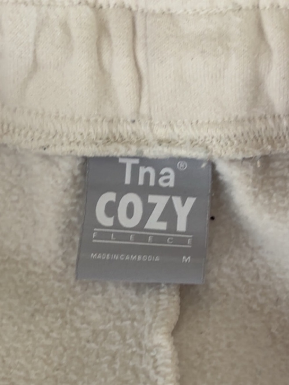 TNA Cream cuffed Sweatpants